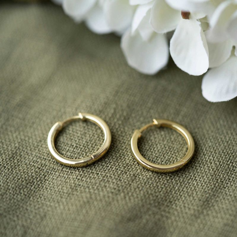 Øreringer i sølv 20 mm