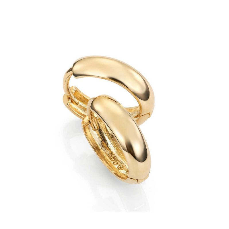 Pisa øreringer i gull