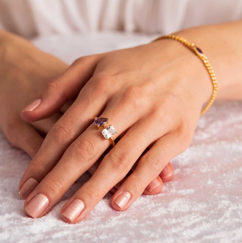 Viva Vegas ring i sølv med zirkonia