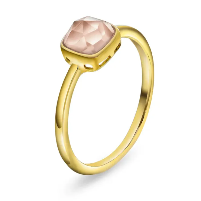 Hovedbilde Ring i sølv med rosa opal KJÆRLIGHET