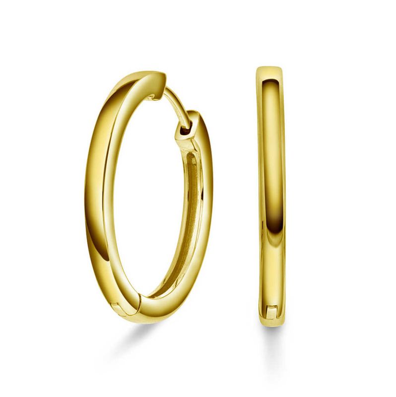 Øreringer i sølv 20 mm