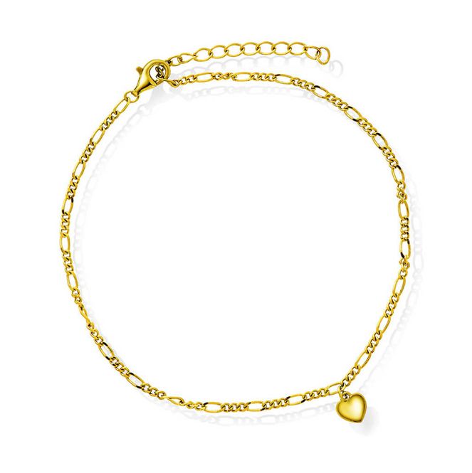 Hovedbilde Ankelkjede i sølv hjerte