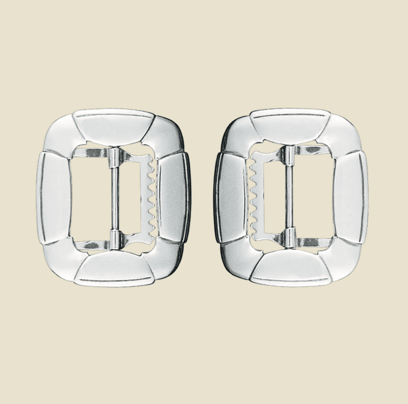 Spenne kne-/vest, oksidert eller hvit